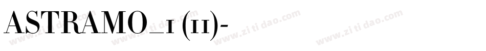 ASTRAMO_1 (11)字体转换